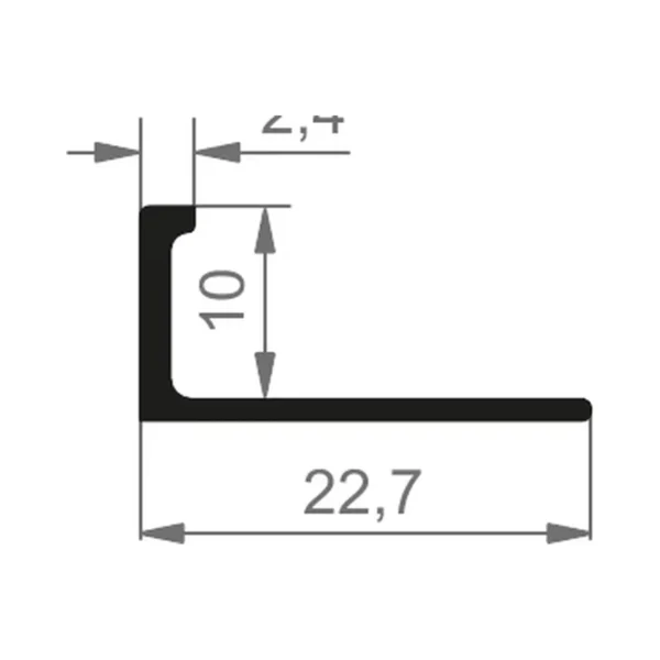 Équerre Cintrable — gamme Profilpros